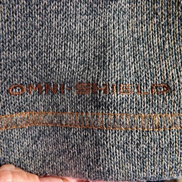 NWOT Columbia Mens Grey w Brown Trim Omni-Sheild 3/4 Zip Pullover Popover L - Picture 13 of 13